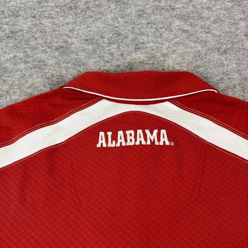 Nike Dri Fit Polo Shirt Alabama Crimson Tide Red Mens Large L
